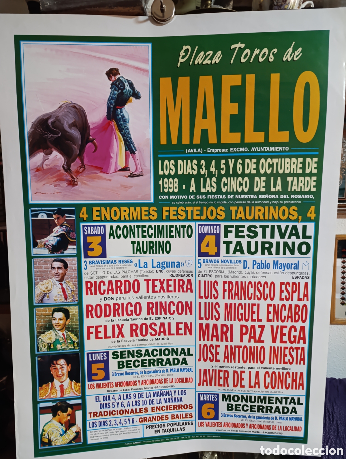 Carteles toros: Plaza de Toros de Maello (&Aacute;vila) - Foto 1