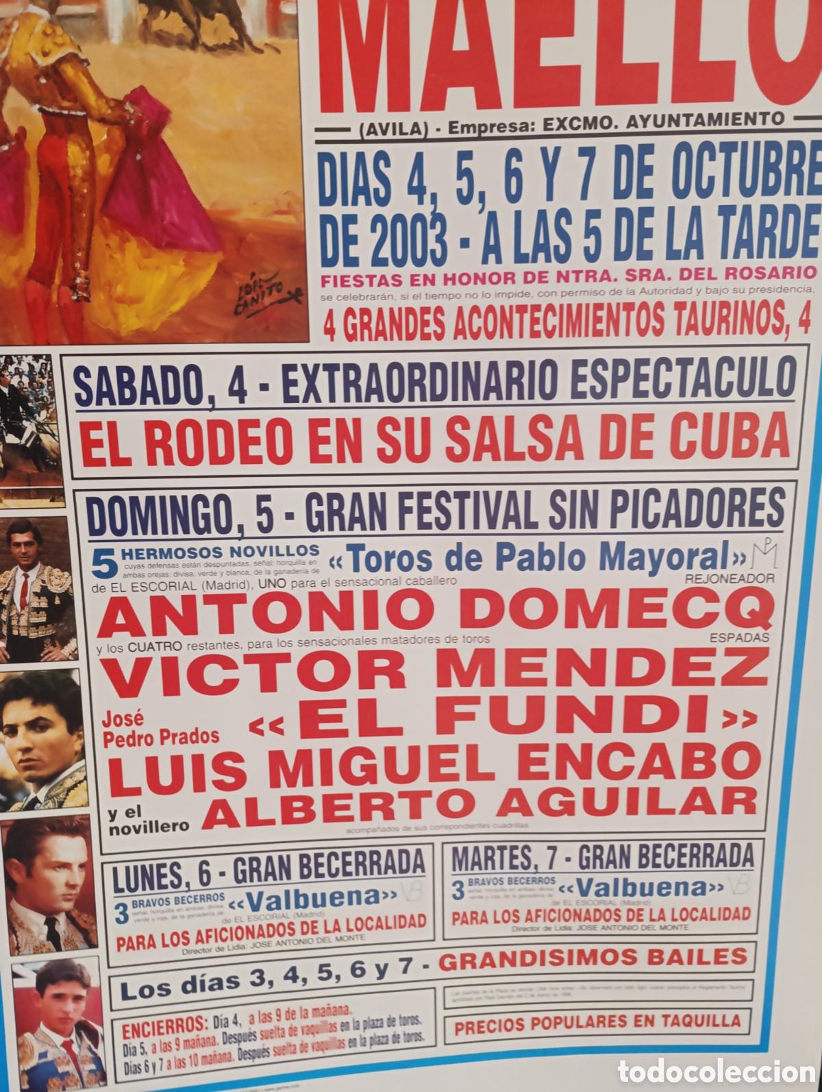 Carteles toros: Plaza de Toros de Maello (&Aacute;vila) - Foto 2