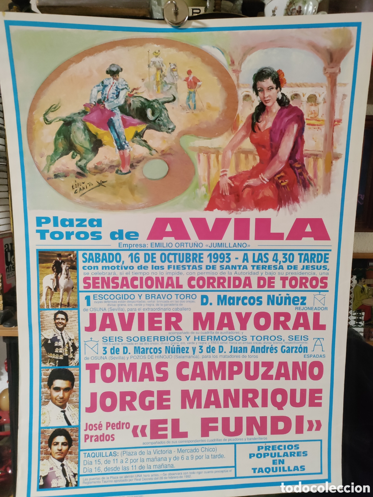 Carteles toros: Plaza de Toros de &Aacute;vila - Foto 1