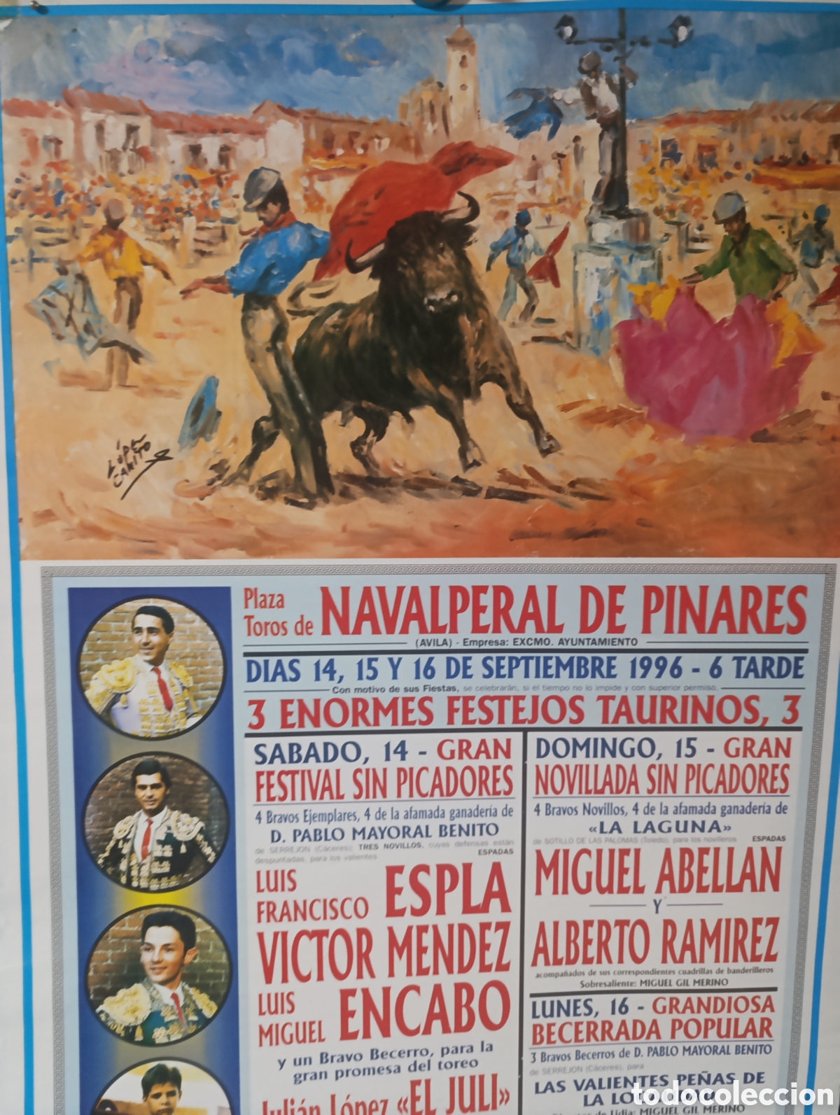 Carteles toros: Plaza de Toros de Navalperal de Pinares (&Aacute;vila), - Foto 4