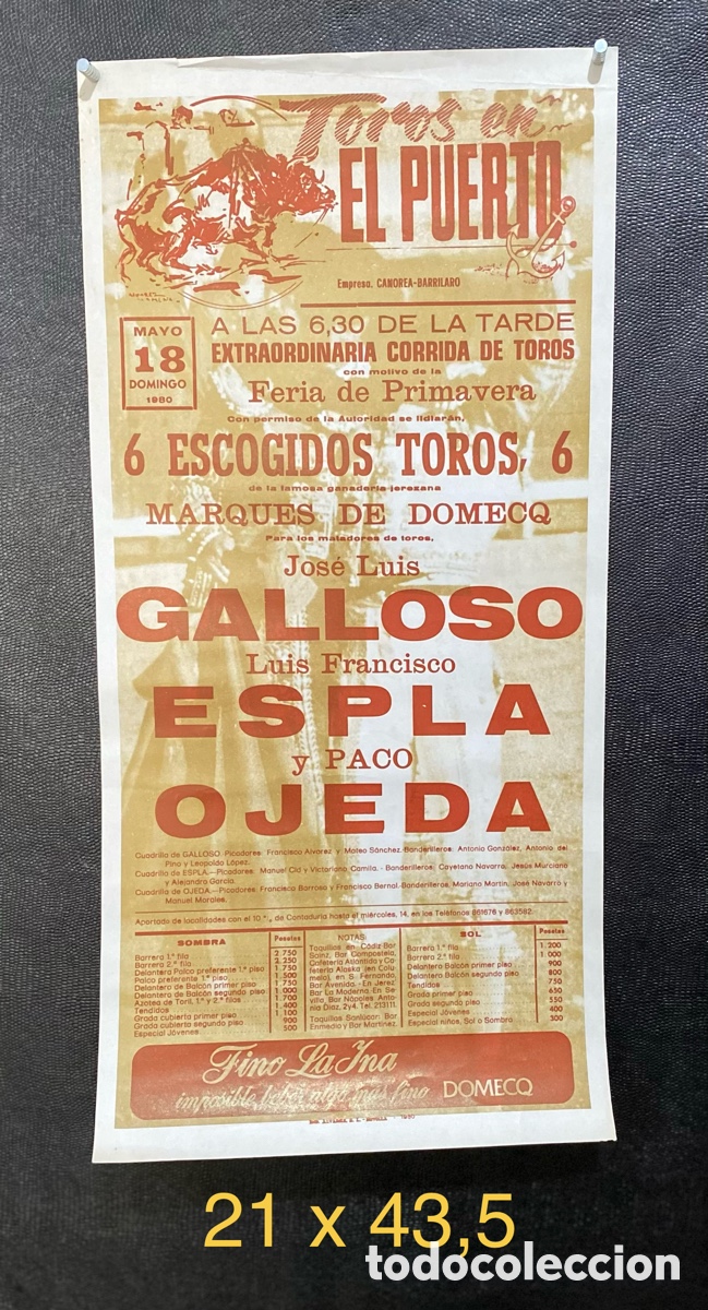 Carteles toros: Cartel de toros de El Puerto - Foto 1