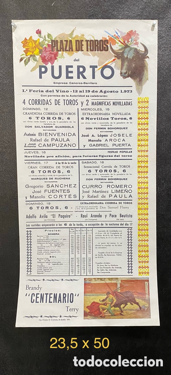 Carteles toros: Cartel de toros El Puerto - Foto 1