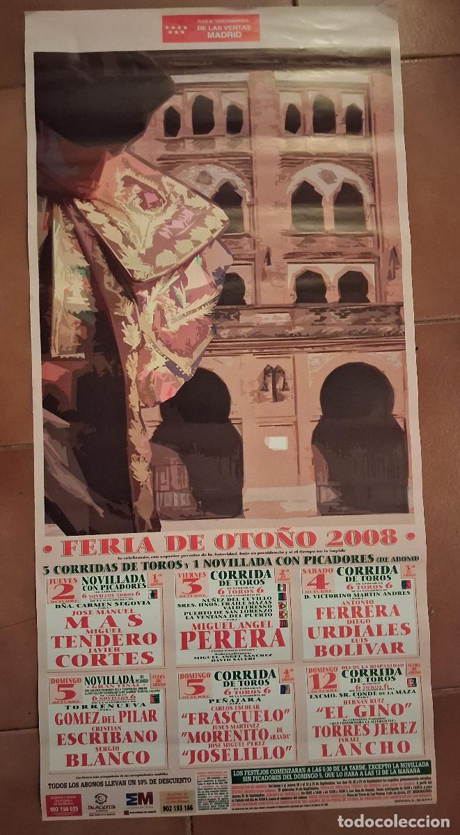Carteles Toros: Cartel de toros. Madrid. Feria de Oto&ntilde;o 2008. Tres corridas y una novillada.