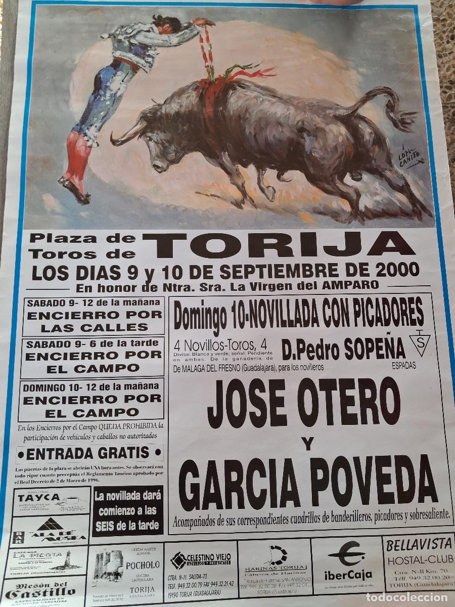 Carteles Toros: Cartel de toros. Torija. 9 y 10 septiembre 2000. Encierros y novillada.