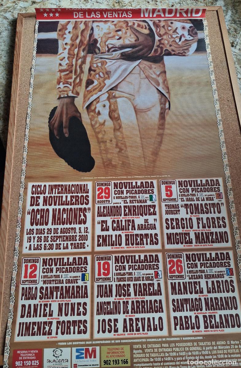 Carteles Toros: Cartel de toros. Madrid. 29 agosto 2010. Ciclo Internacional de Novilleros Ocho Naciones.