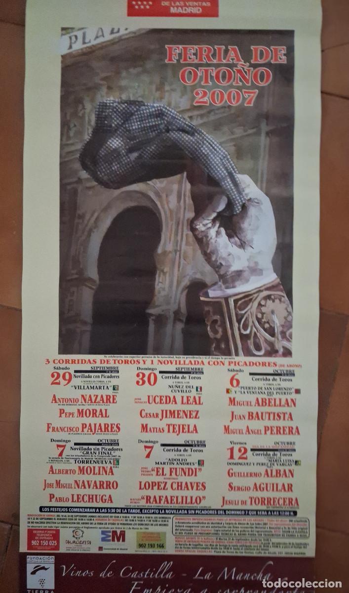 Carteles Toros: Cartel de toros. Madrid. Feria de Oto&ntilde;o 2007. Cuatro corridas y dos novilladas.