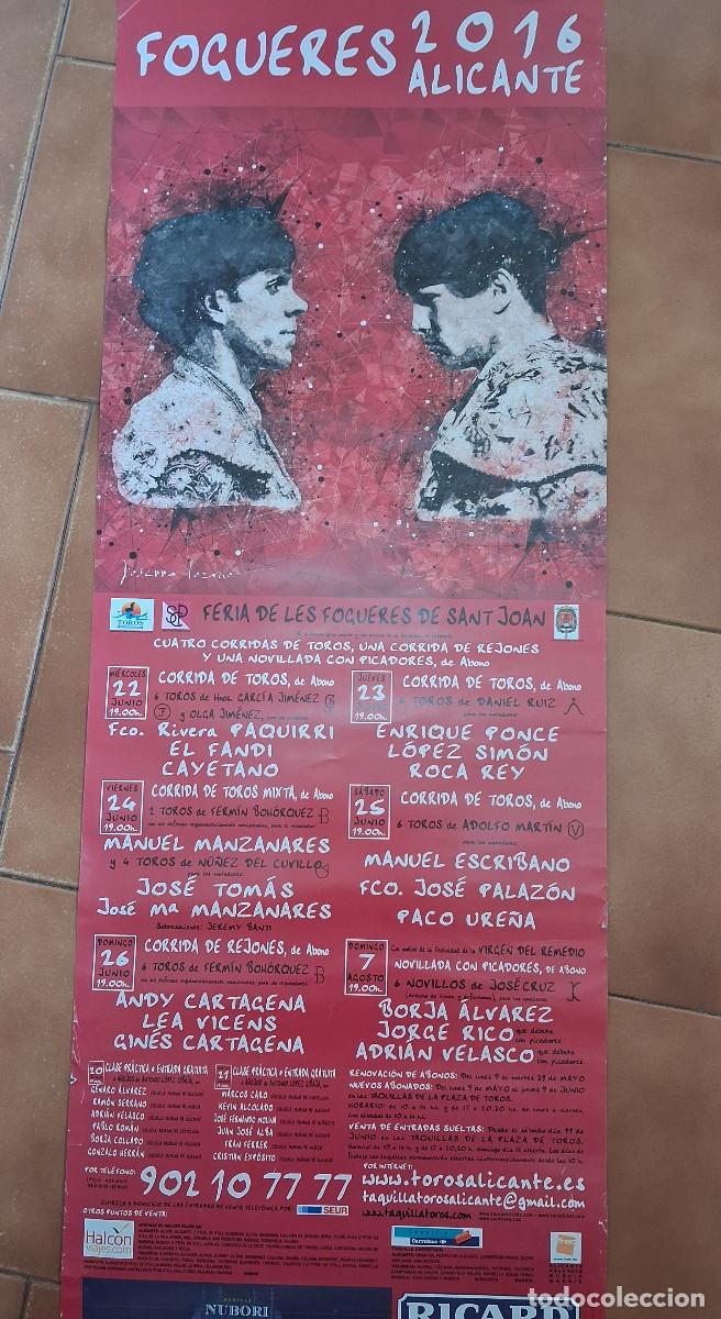 Carteles Toros: Cartel de toros. Alicante. 22 a 26 junio 2016. Cuatro corridas y una de rejones.