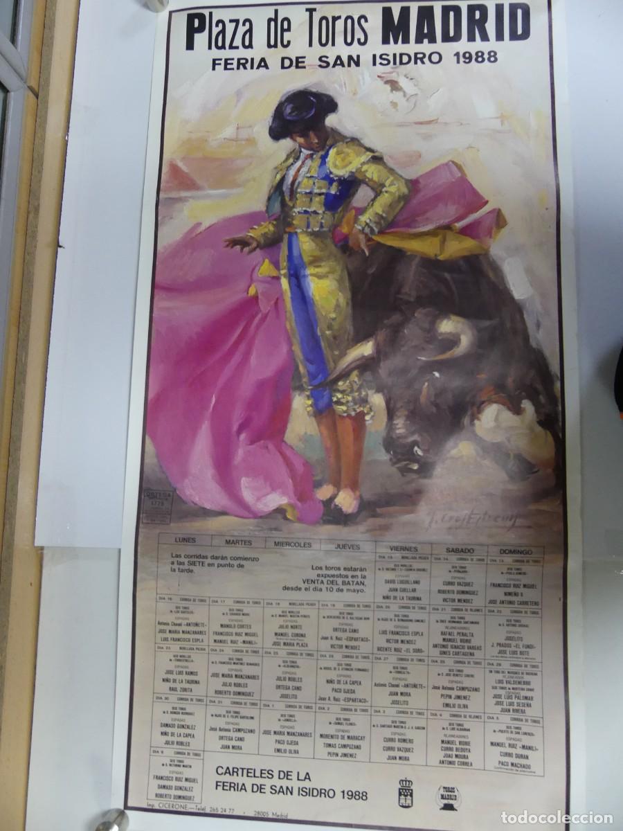 Carteles Toros: CARTEL DE TOROS - PLAZA DE TOROS DE MADRID FERIA DE SAN ISIDRO 1988