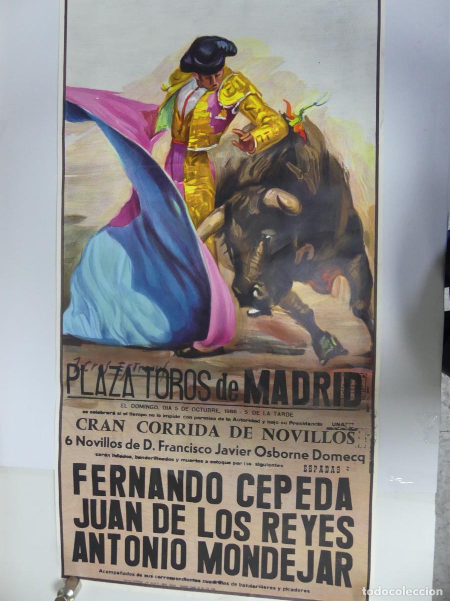 Carteles Toros: CARTEL DE TOROS - PLAZA DE TOROS DE MADRID GRAN CORRIDA DE NOVILLOS