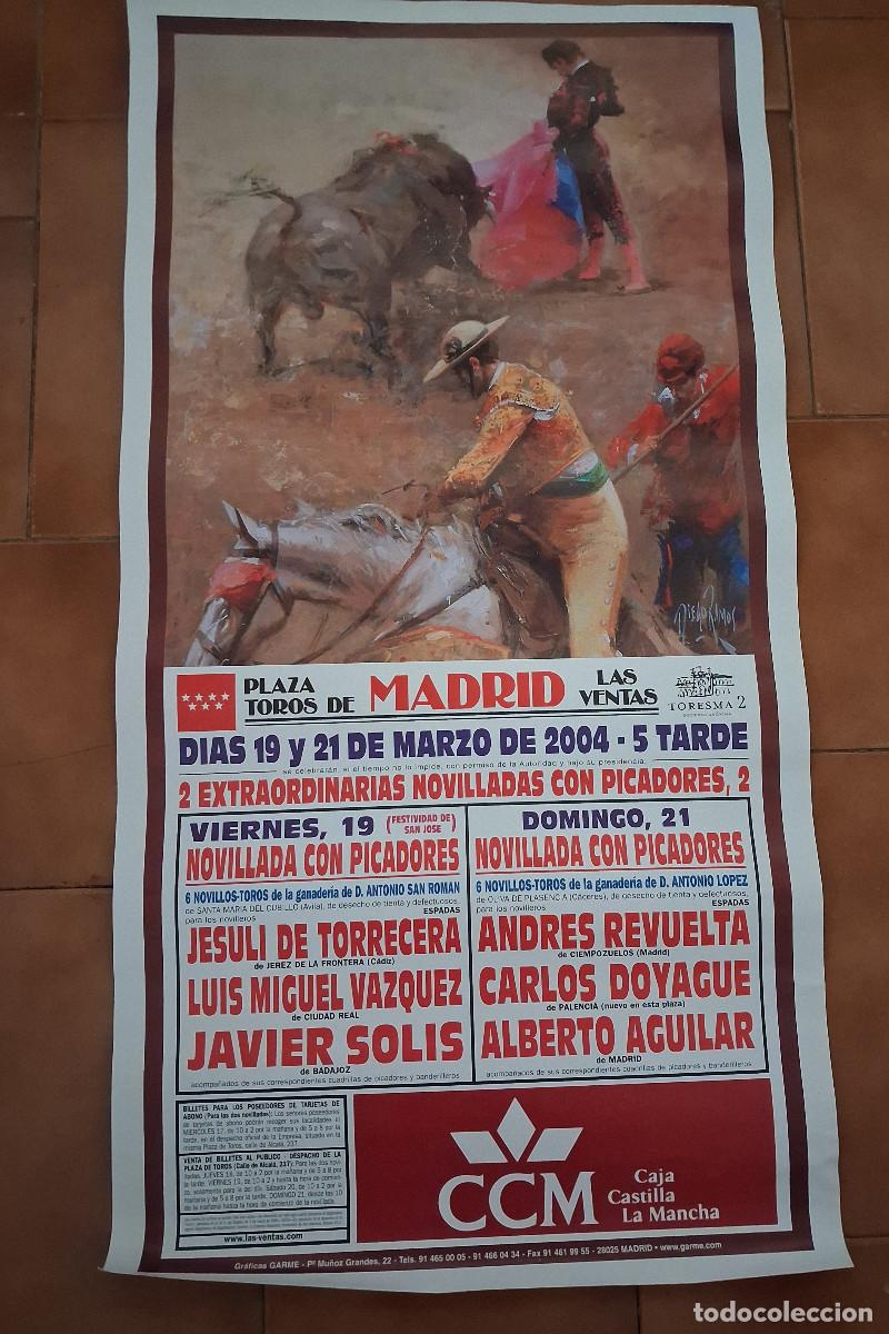 Carteles Toros: Cartel de toros. Madrid. 19 y 21 marzo 2004. Dos novilladas con picadores.