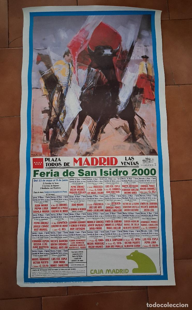 Carteles Toros: Cartel de toros. Madrid. Feria de San Isidro 2000. 13 mayo a 9 junio. 21 corridas de toros.
