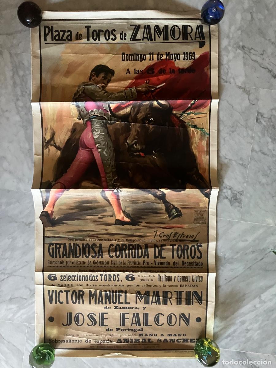 Carteles Toros: CARTEL PLAZA DE TOROS ZAMORA PRO VIVIENDA 1969.55x102