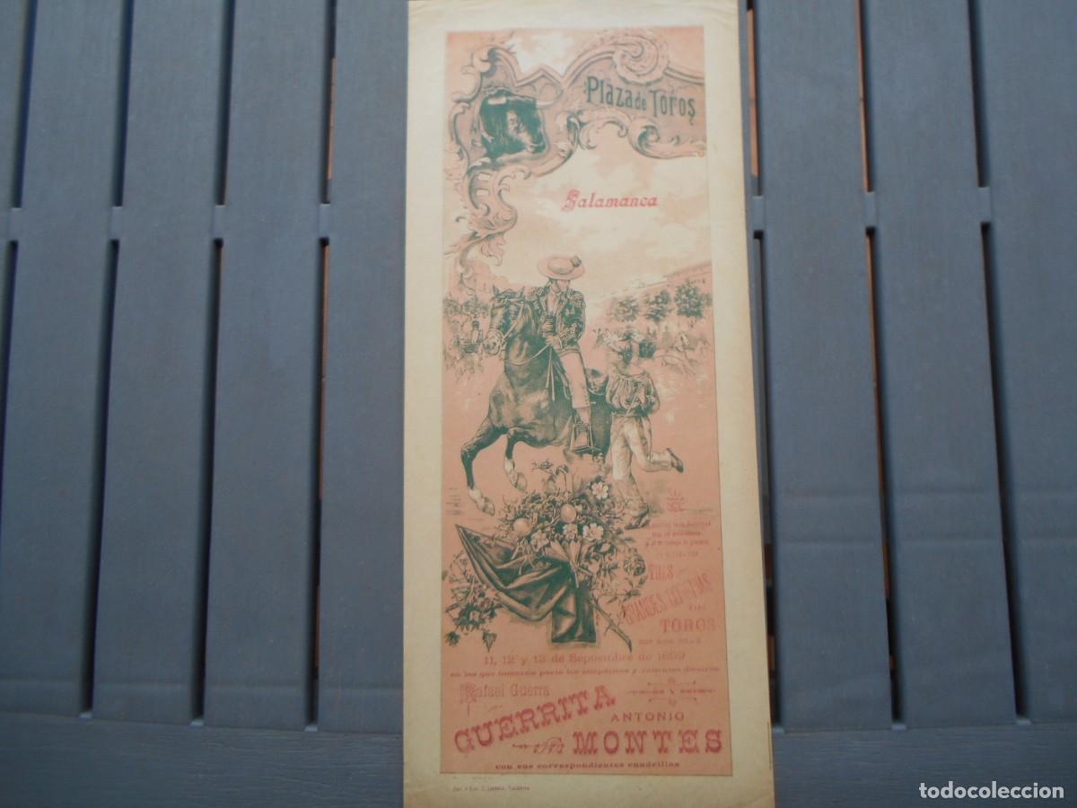 Carteles toros: CARTEL DE TOROS DE SALAMANCA 1899