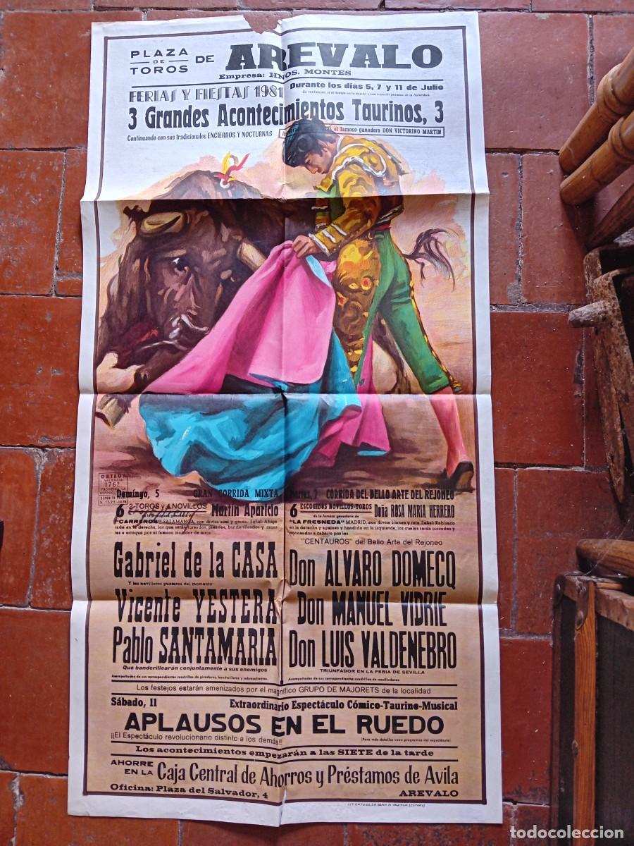 Carteles toros: Plaza de toros de Ar&eacute;valo a&ntilde;o 1981 - Foto 1