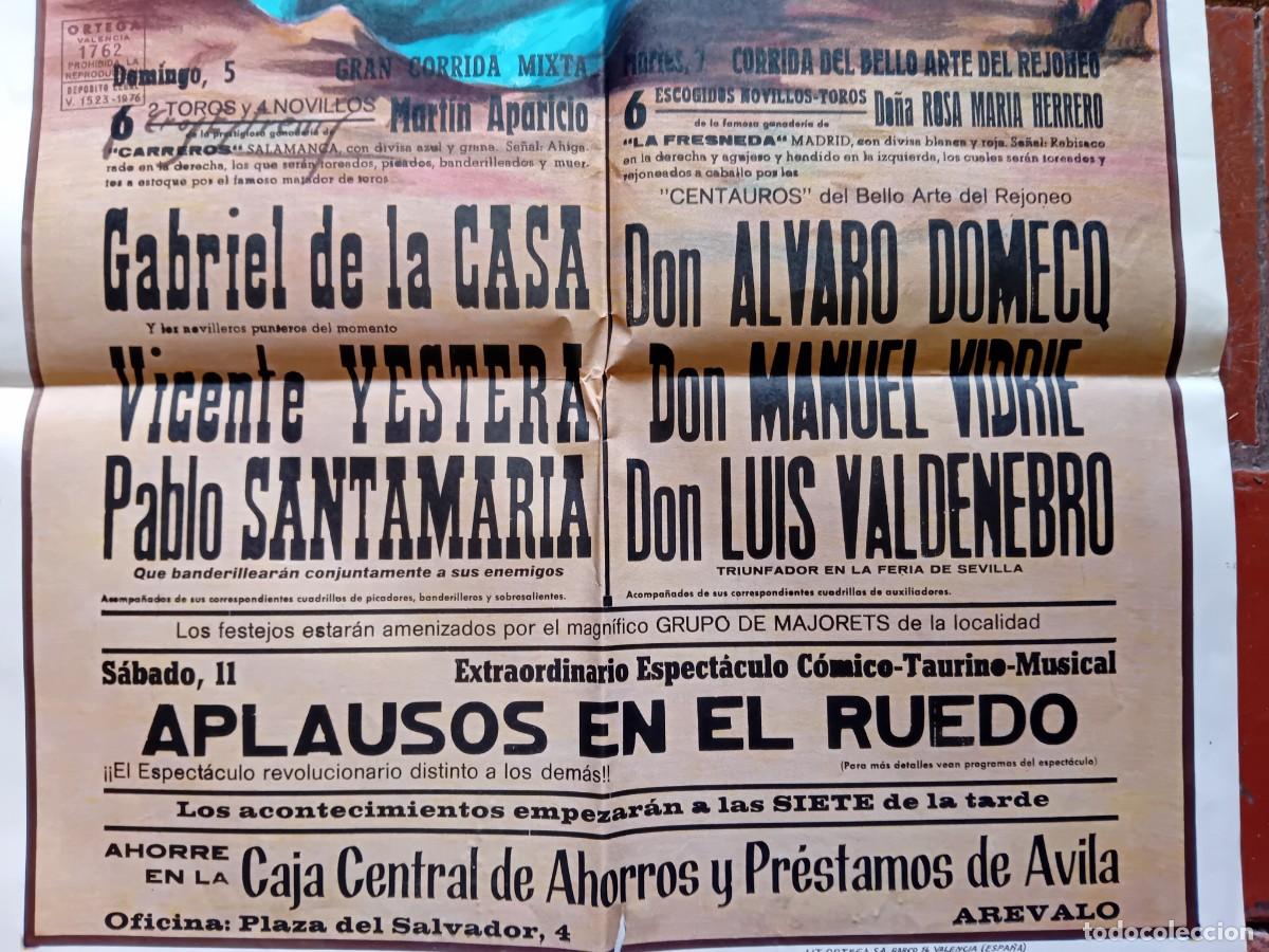 Carteles toros: Plaza de toros de Ar&eacute;valo a&ntilde;o 1981 - Foto 3