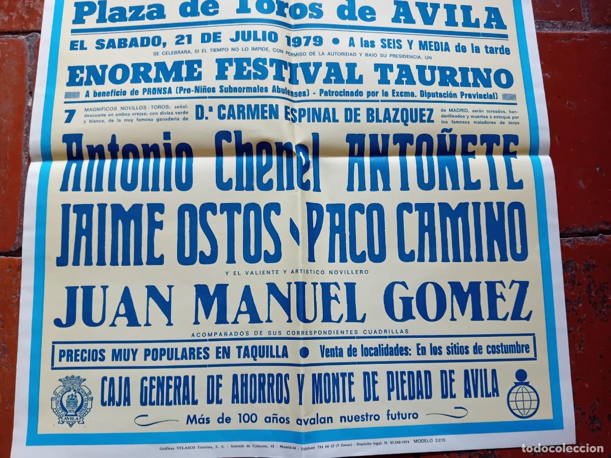 Carteles toros: Plaza de toros de &Aacute;vila 1979 - Foto 3