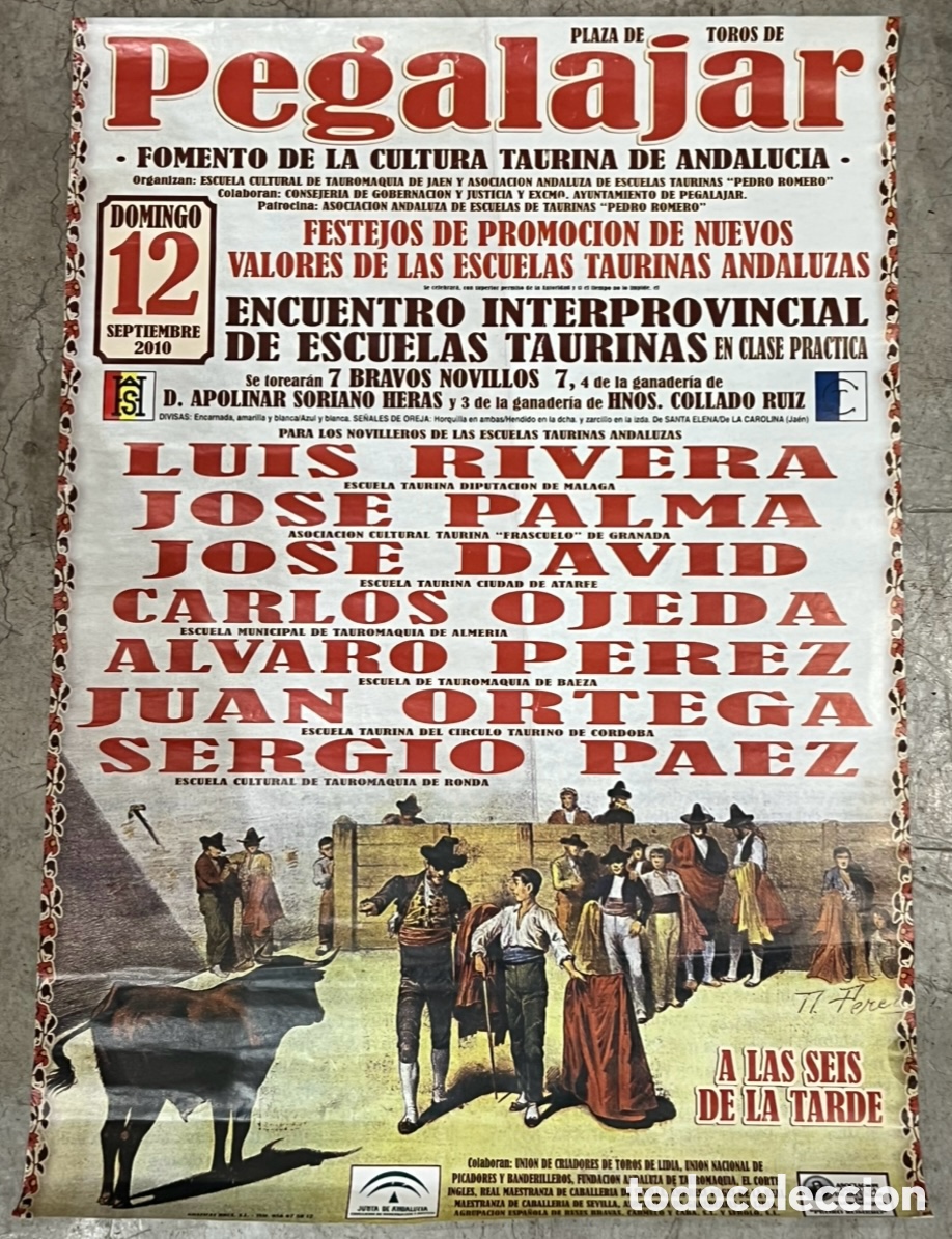 Carteles toros: Cartel de Toros. Plaza de Toros de Pegalajar. Ja&eacute;n. 2010.