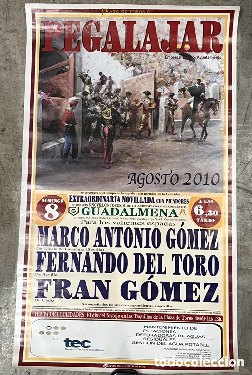 Carteles toros: Cartel de Toros. Plaza de Pegalajar. Ja&eacute;n. 2010.