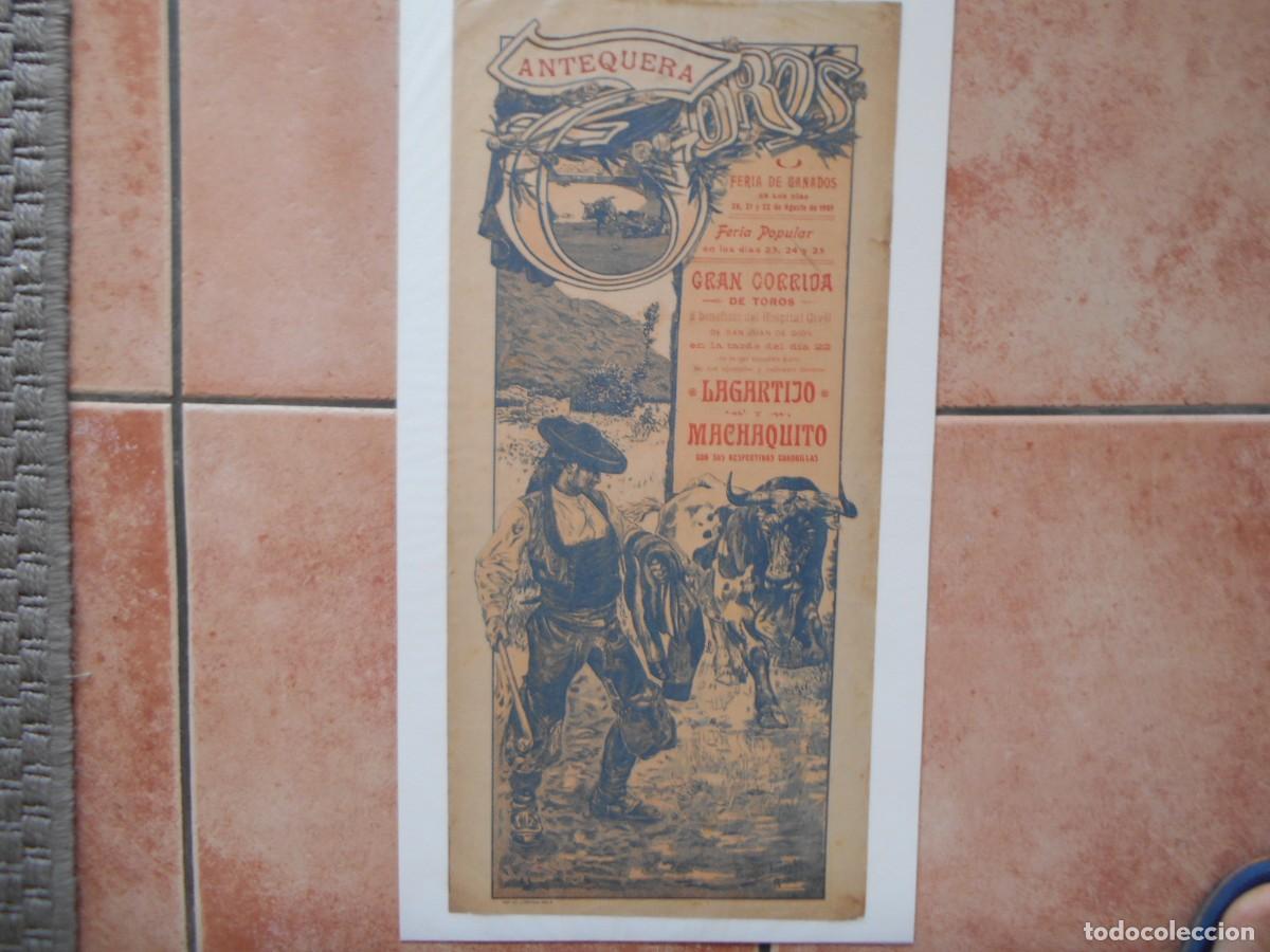 Carteles toros: CARTEL DE TOROS DE ANTEQUERA 1905