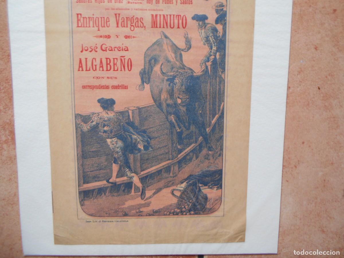 Carteles toros: CARTEL DE TOROS DE HARO 1906 - Foto 5