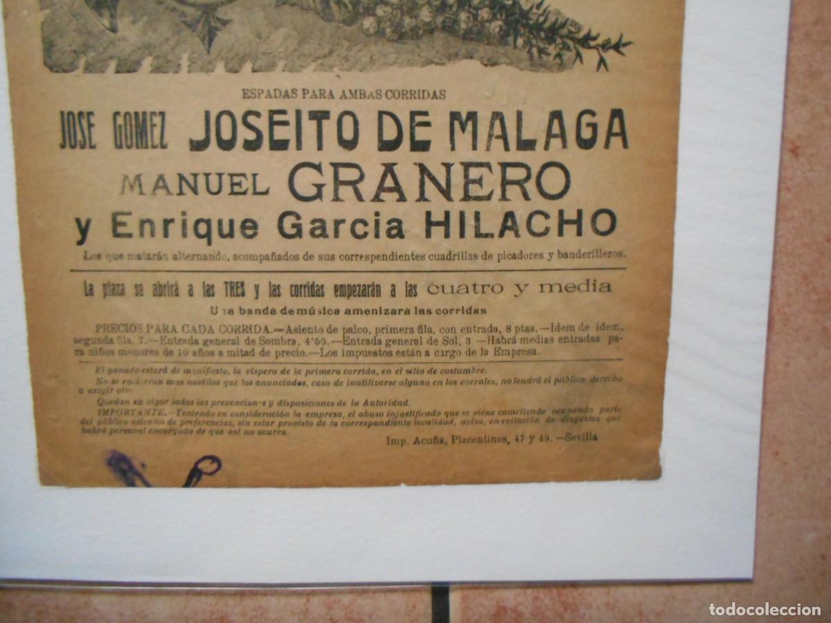 Carteles toros: CARTEL DE TOROS DE MARCHENA 1920 - Foto 5