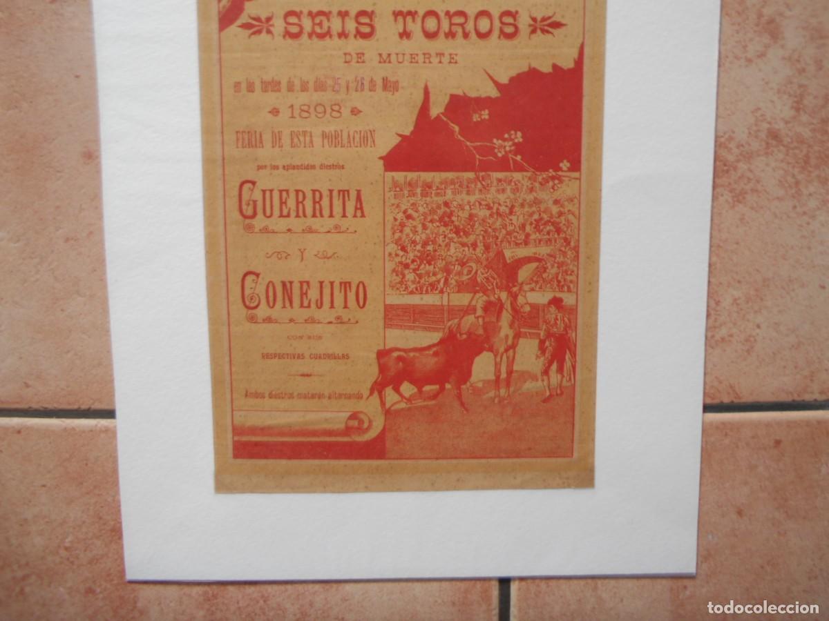Carteles toros: CARTEL DE TOROS DE PLASENCIA 1898 - Foto 4
