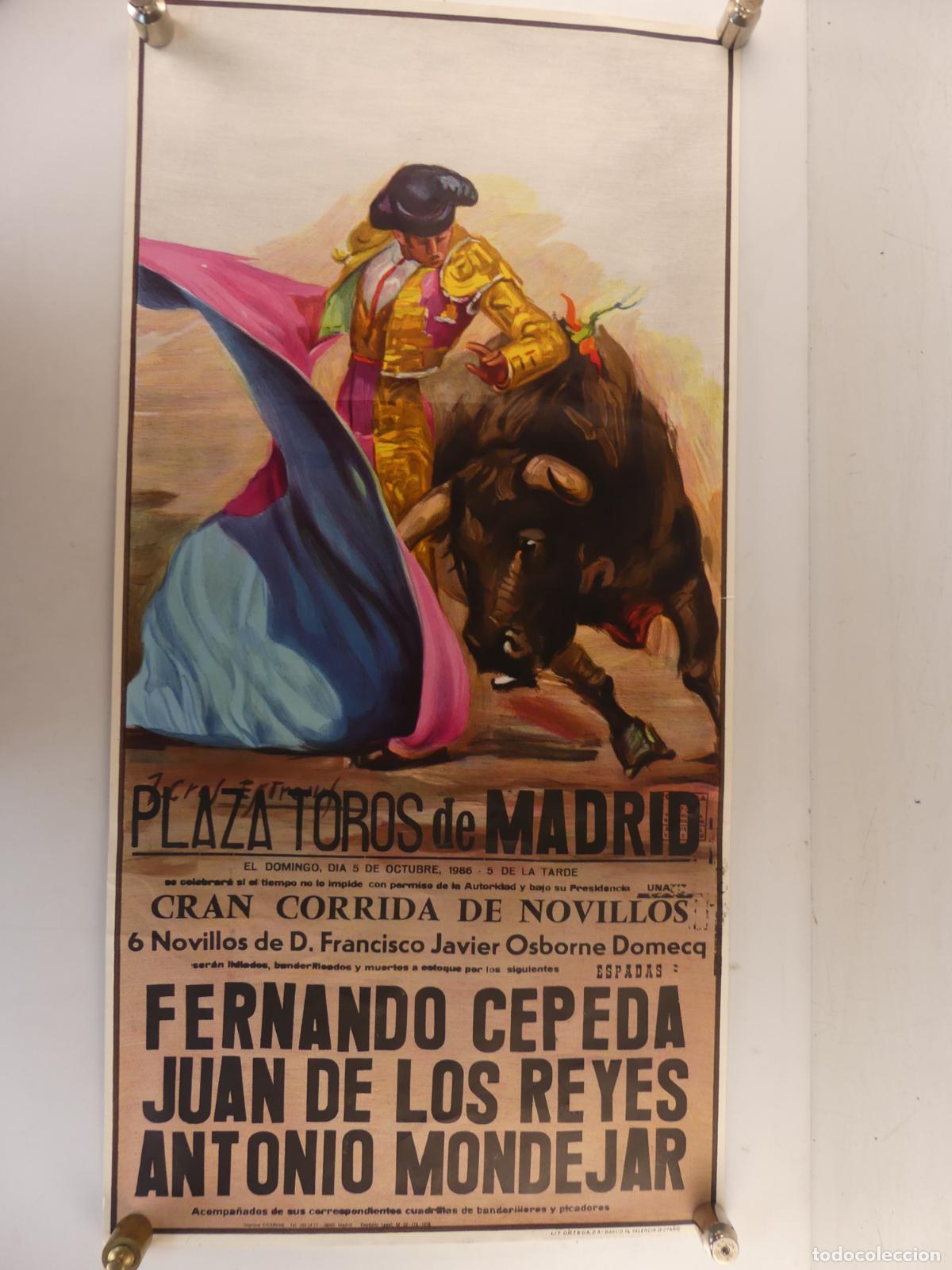 Carteles toros: CARTEL DE TORROS -PLAZA DE TORROS GRAN CORRIDA DE NOVILLOS -- REF: 1