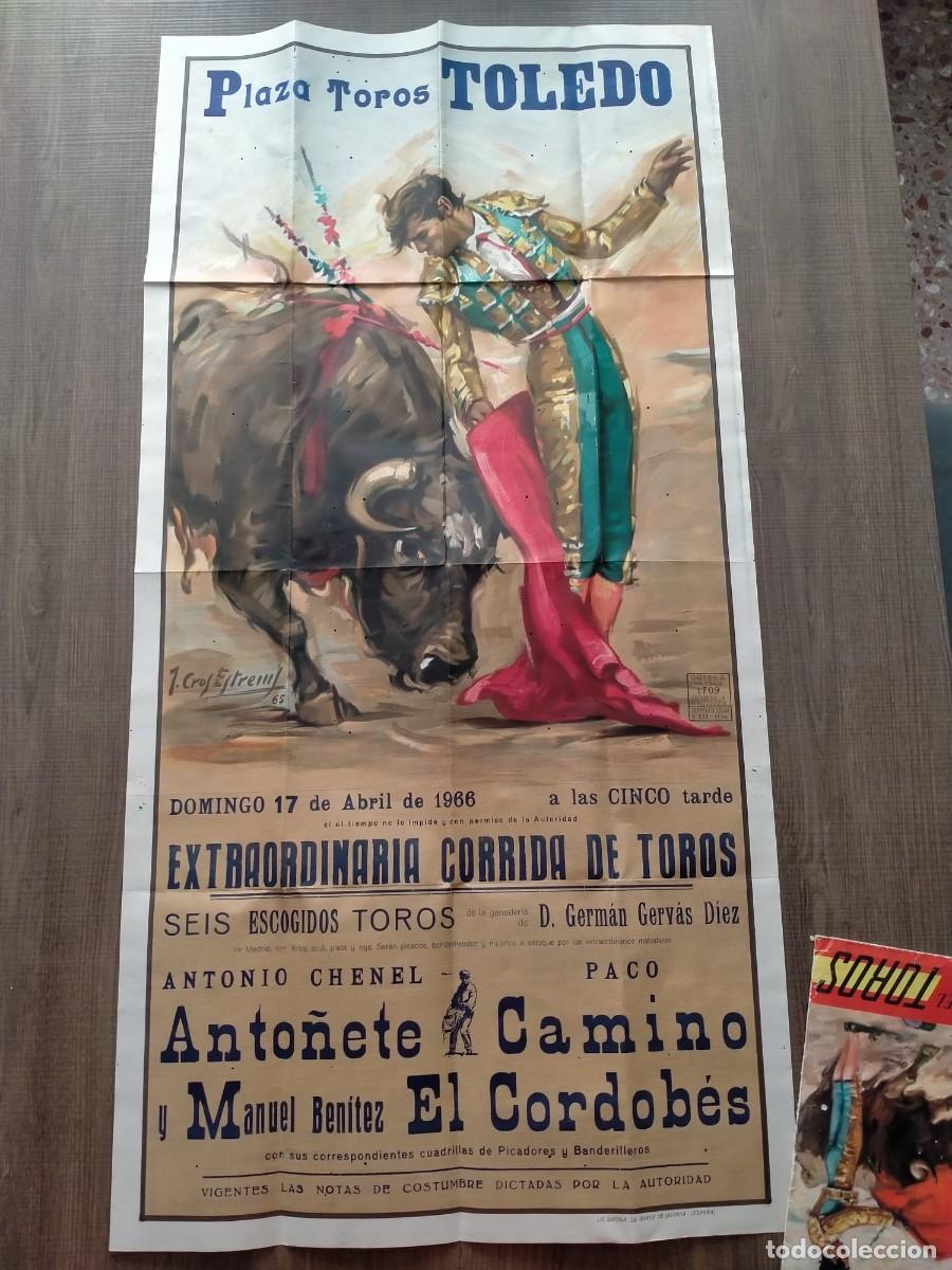 Carteles toros: Cartel Toros Plaza Toledo 17 abril 1966, El Cordob&eacute;s, Anto&ntilde;ete, Paco Camino