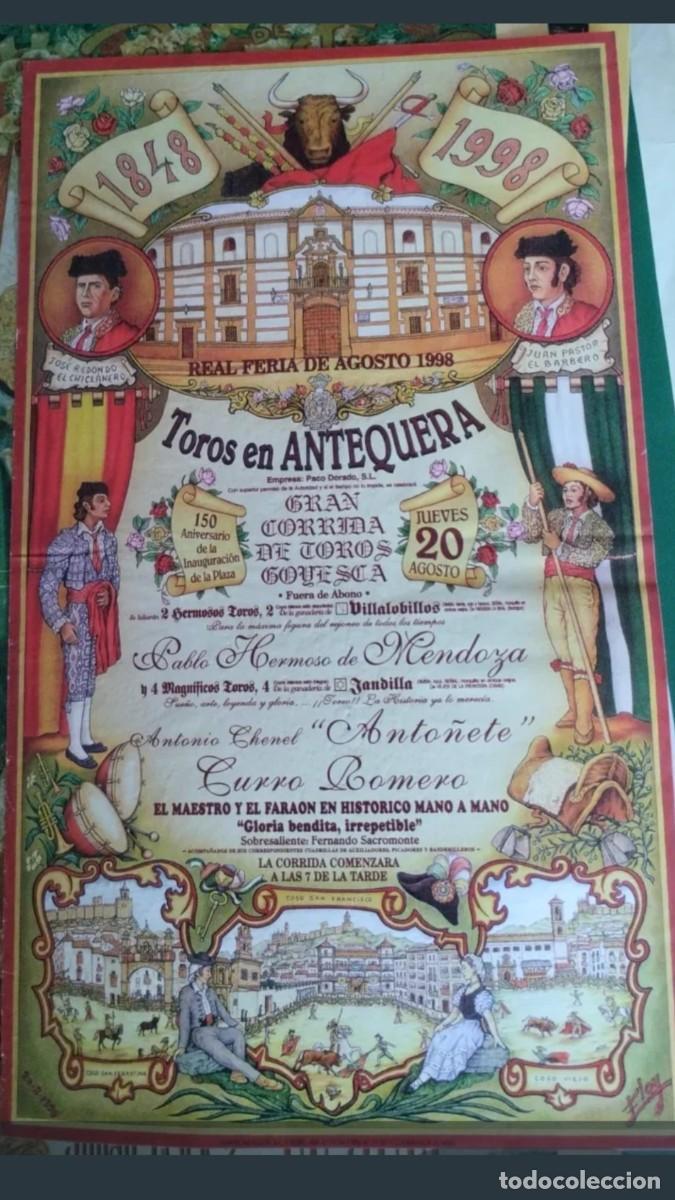 Carteles toros: Cartel toros Antequera 1998
