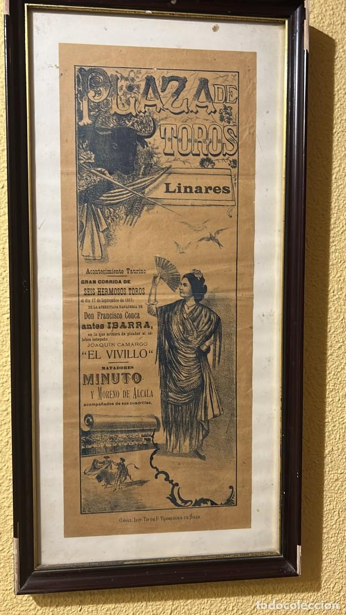Carteles toros: Cartel toros en Linares 1911