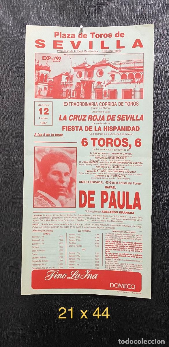 Carteles toros: Cartel de toros de la plaza de Sevilla