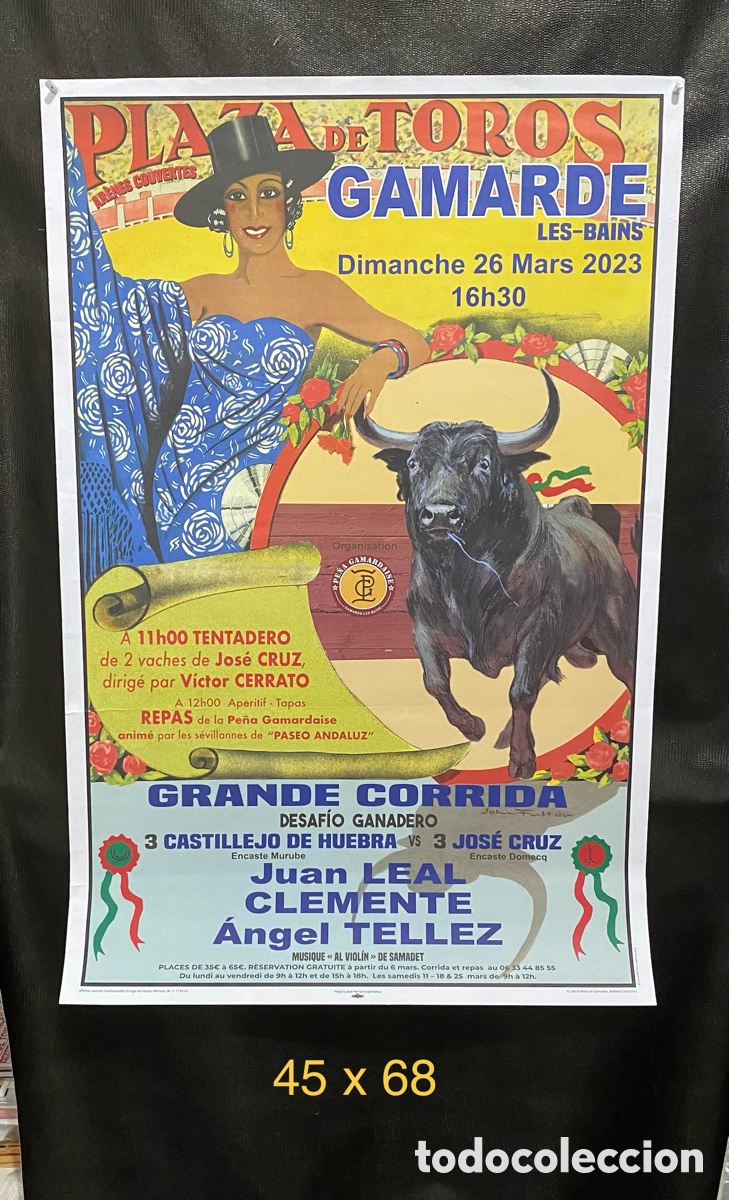 Carteles toros: Cartel de Toros franc&eacute;s