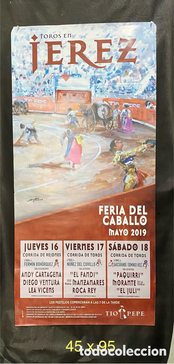 Carteles toros: Cartel, de TORO, de JEREZ