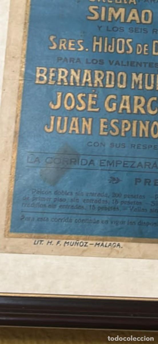 Carteles toros: Cartel toros en M&aacute;laga 1927 - Foto 3