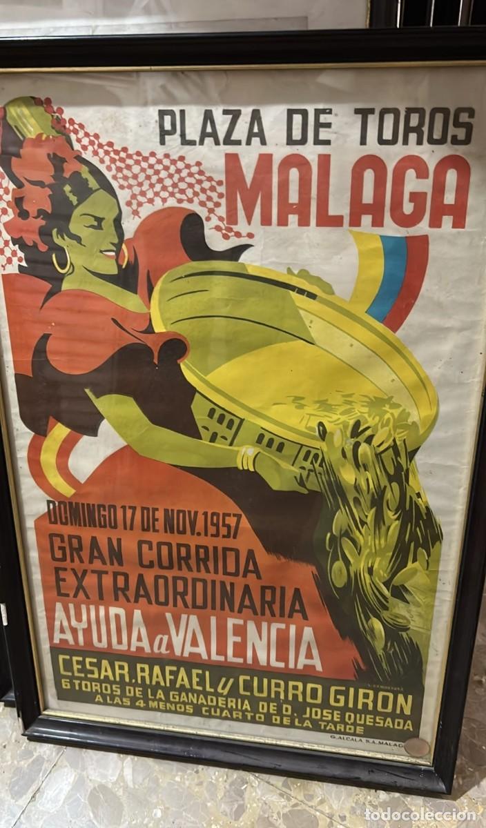 Carteles toros: Cartel toros M&aacute;laga 1957 - Foto 1