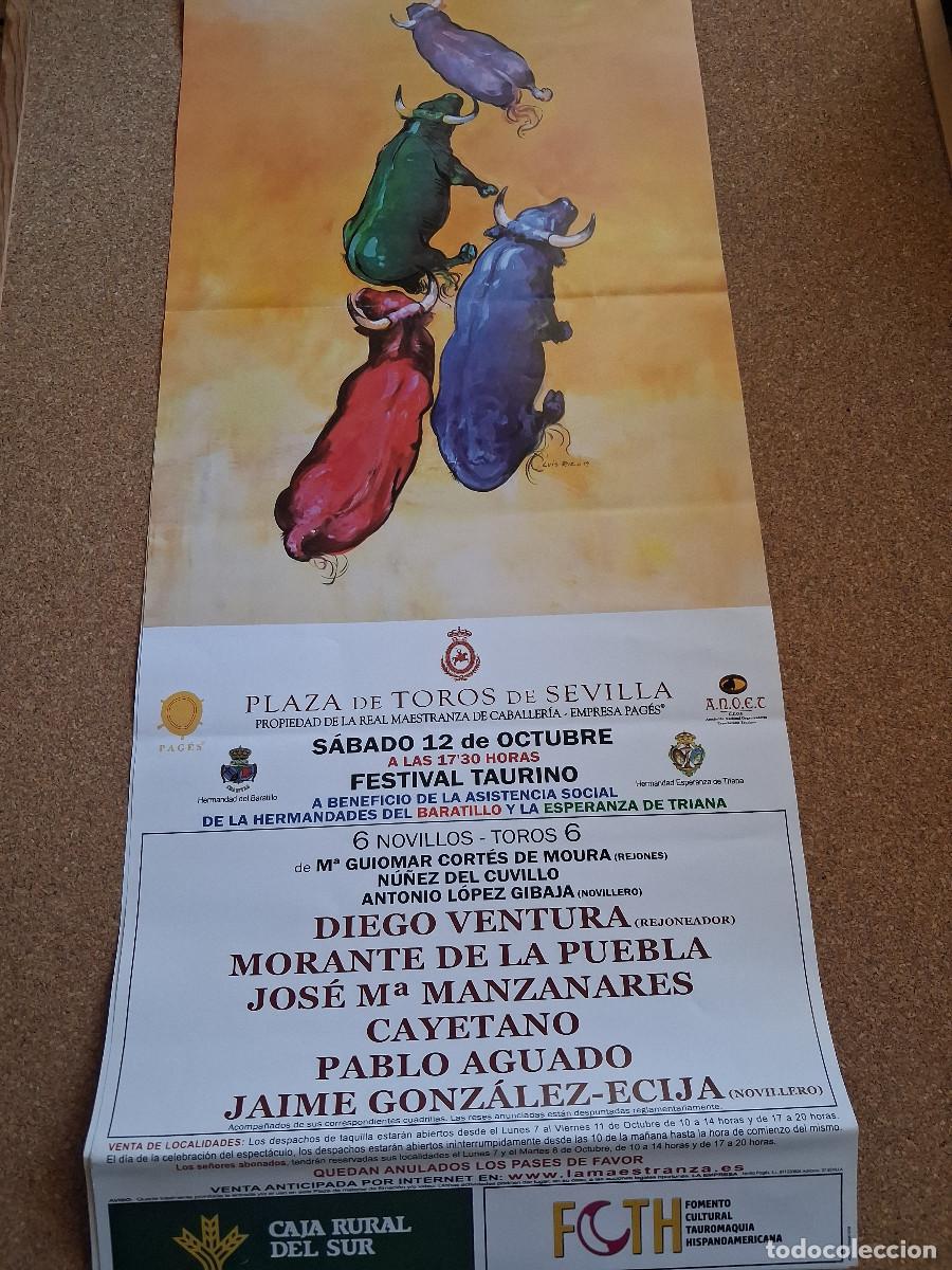 Carteles toros: Cartel de toros. Sevilla. 12 octubre 2019. Festival taurino. Morante, Manzanares, Cayetano, etc