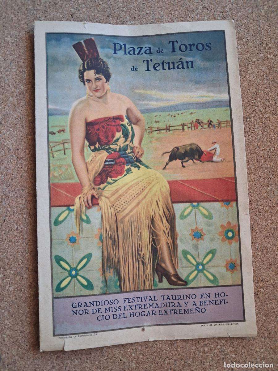 Carteles toros: Programa de toros. Tetu&aacute;n. 10 junio 1934. Grandioso festival taurino