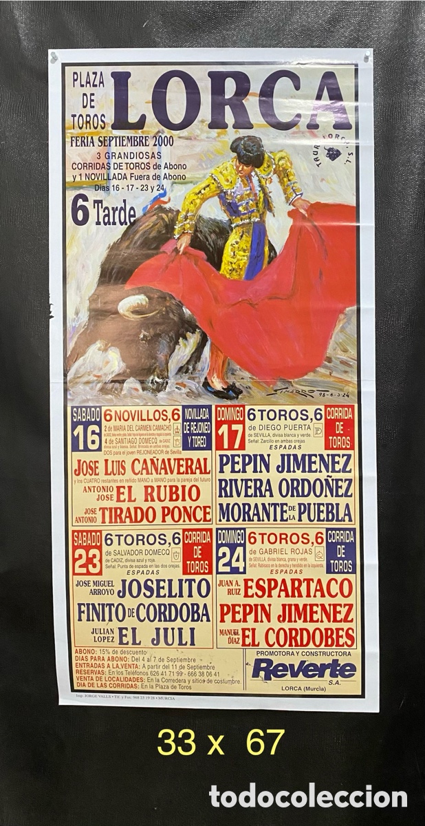 Carteles toros: Cartel de corrida de toros