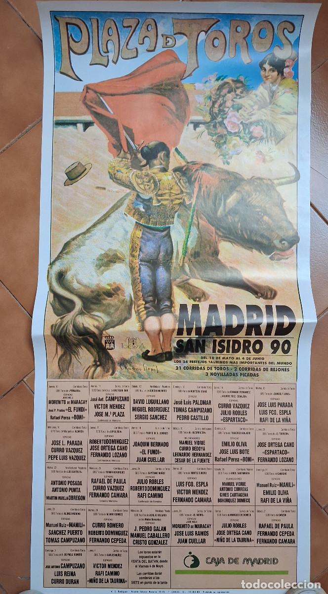 Carteles toros: Cartel de toros. Madrid. San Isidro 1990. 10 mayo a 4 junio. 21 corridas, 3 novilladas, 2 de rejones