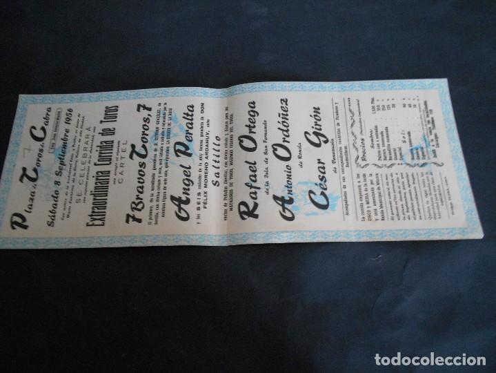 Carteles de transportes: cartel de toros de cabra 1956 - Foto 1