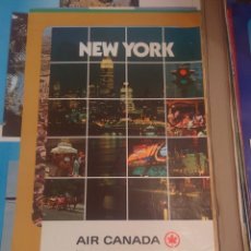 Carteles de Transportes: CARTEL NEW YORK AIR CANADA- CARTEL ORIGINAL