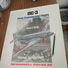 Carteles de Transportes: MCDONNELL DOUGLAS VINTAGE AVIATION DC3 FIRST FLIGHT US AIR FORCE USAF POSTER