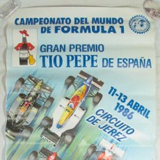 Carteles de Transportes: CARTEL FORMULA 1 CAMPEONATO DEL MUNDO. CIRCUITO DE JEREZ. ESPAÑA. 1986. Lote 359918205