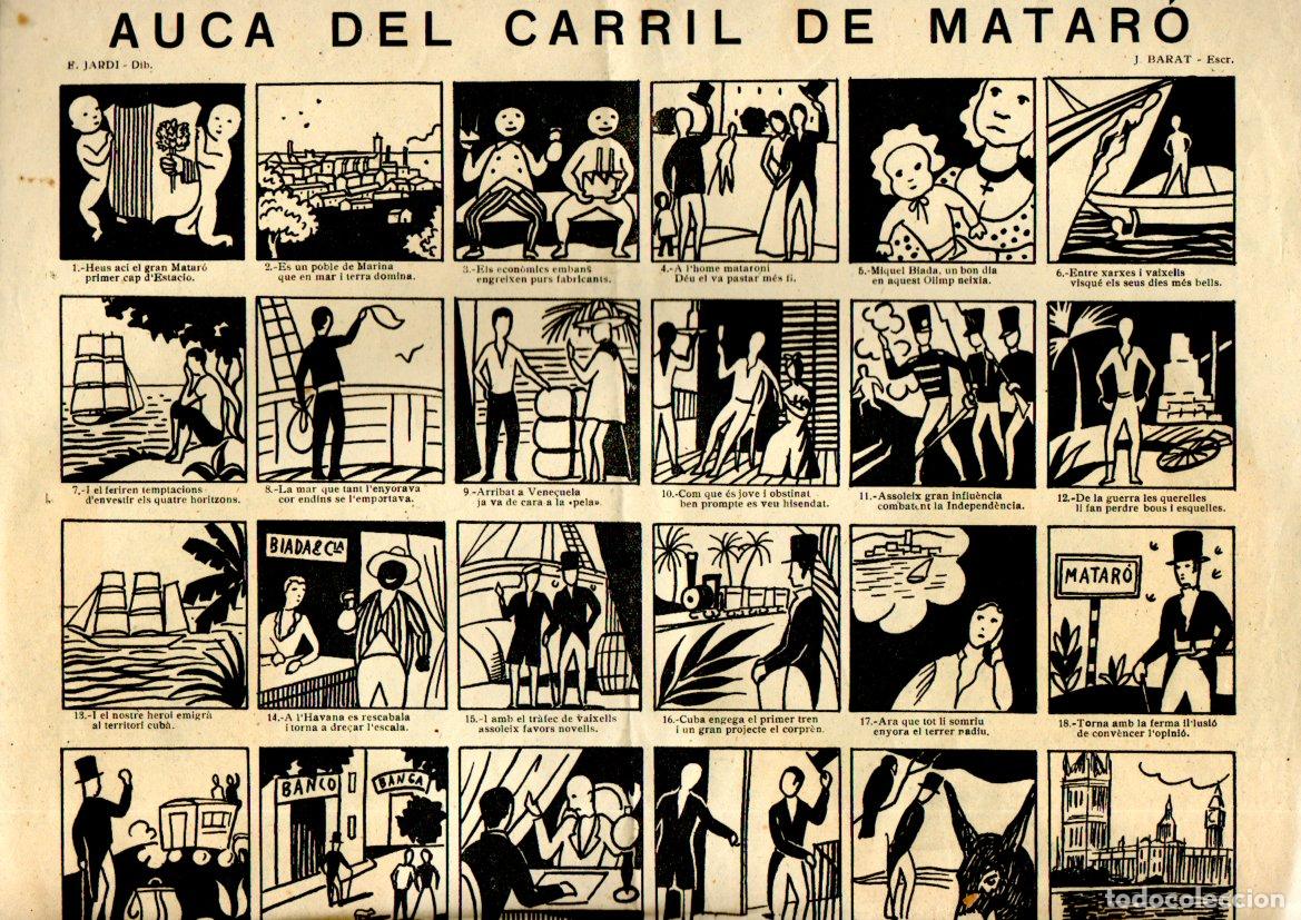 Carteles de transportes: AUCA DEL CARRIL DE MATAR&Oacute; - FERROCARRIL - Foto 2