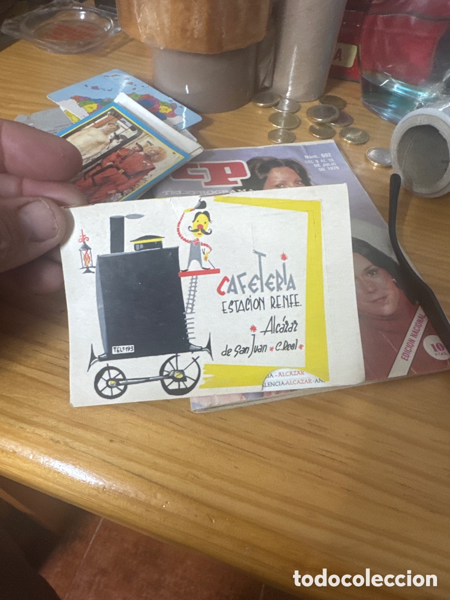 Carteles de Transportes: Horario y gu&iacute;a de bolsillos de trenes y autobuses. 1964 Alc&aacute;zar de San Juan