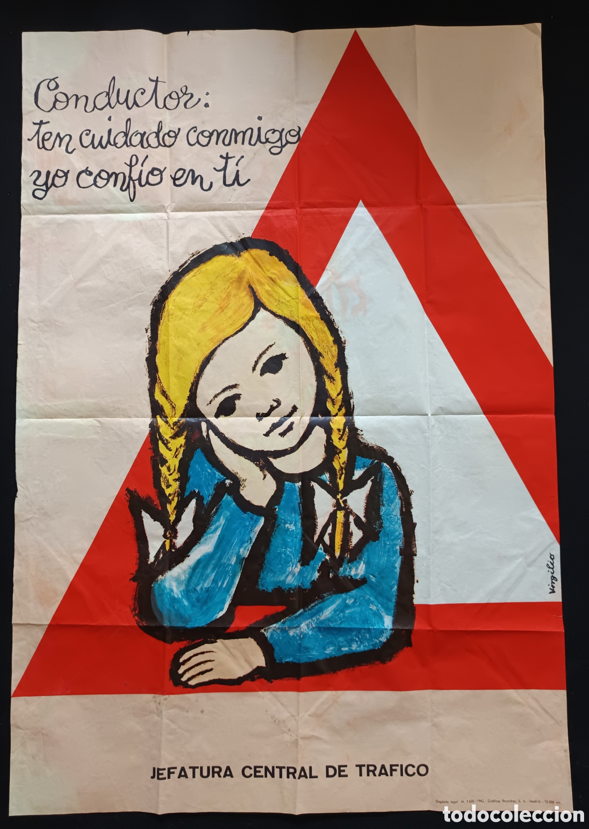 Carteles de Transportes: Antiguo cartel Jefatura de Trafico