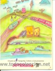 Carteles de turismo: 24-fer7. Adhesivo. Juvenalia 90. Ministerio de Transportes