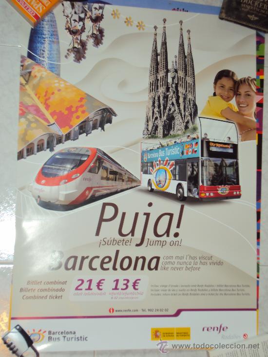 Carteles de turismo: Barcelona. Bus Turistico - Foto 1