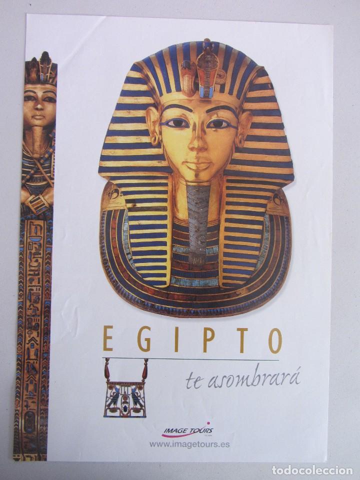 Carteles de turismo: CARTEL EGIPTO.  TUTANKAMON. - Foto 1