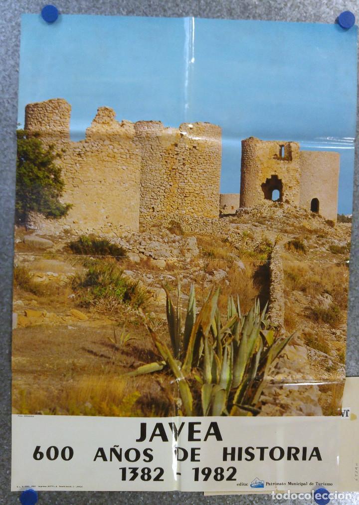 Carteles de Turismo: JAVEA, ALICANTE - PRUEBAS DE IMPRENTA + CARTEL + NEGATIVO, 600 AÑOS DE HISTORIA 1382 - 1982 - Foto 1 - 136418522